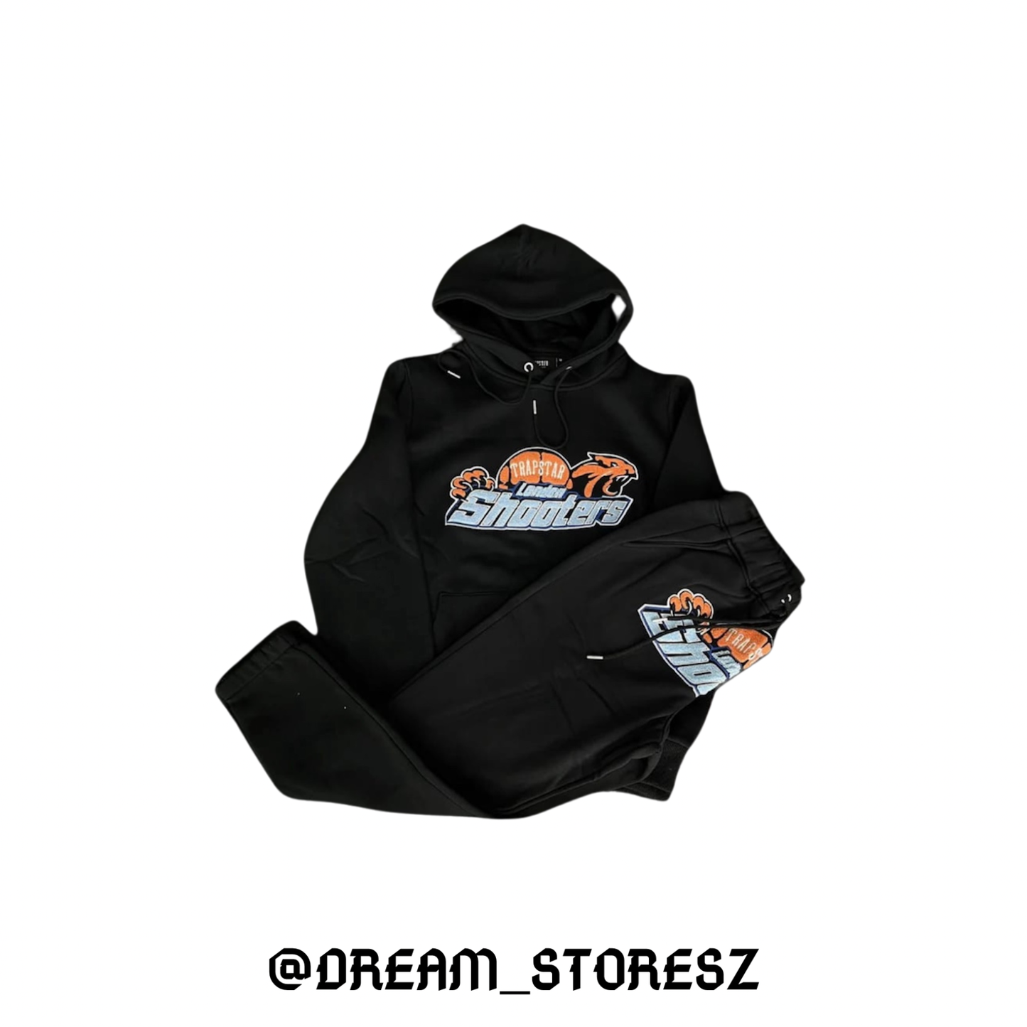 LONG OUTFIT TRAPSTAR # 1 BLACK AND ORANGE