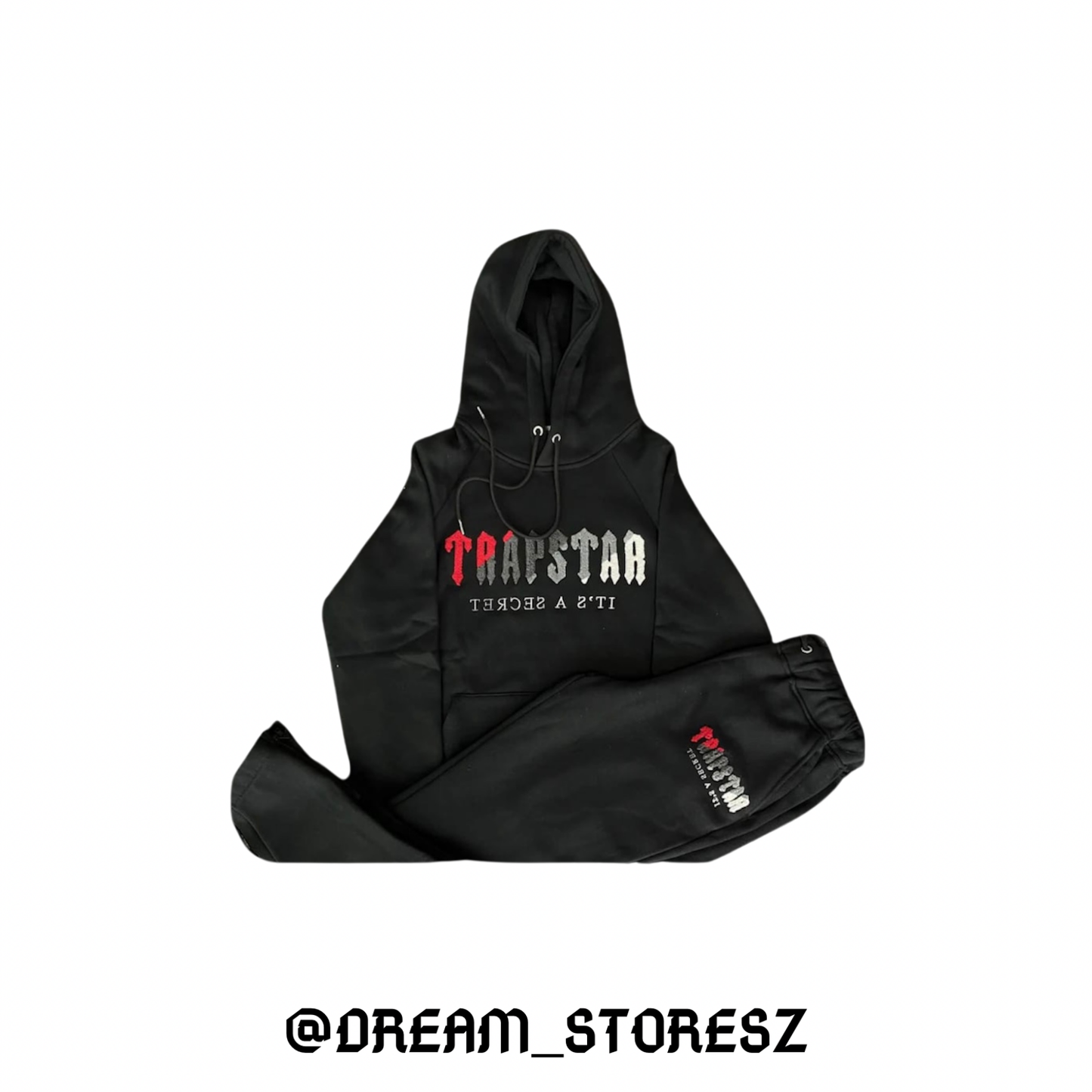 LONG OUTFIT TRAPSTAR # 2 BLACK AND RED