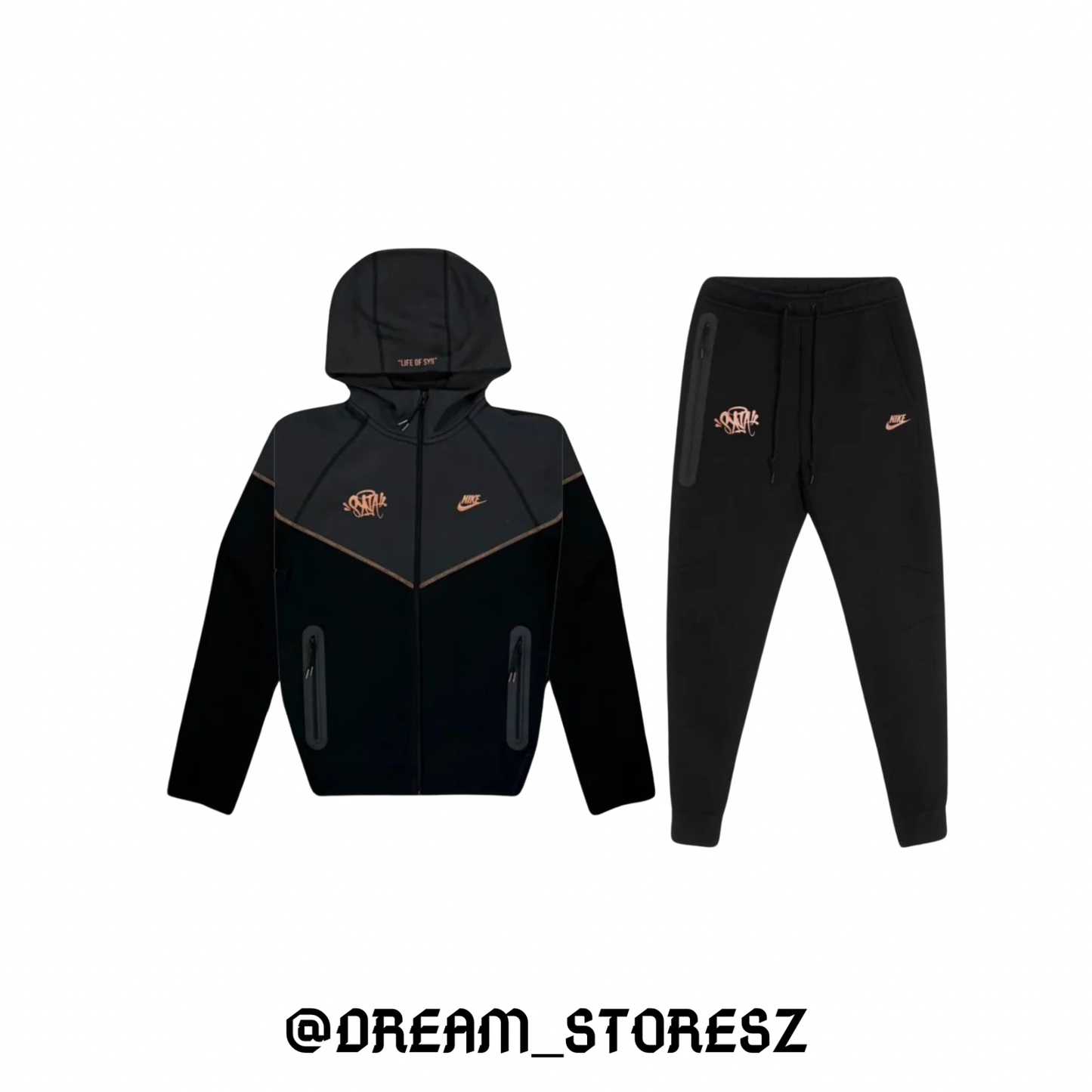 OUTFIT NIKE TECH SYNA WORLD # 2 GREY AND BLACK