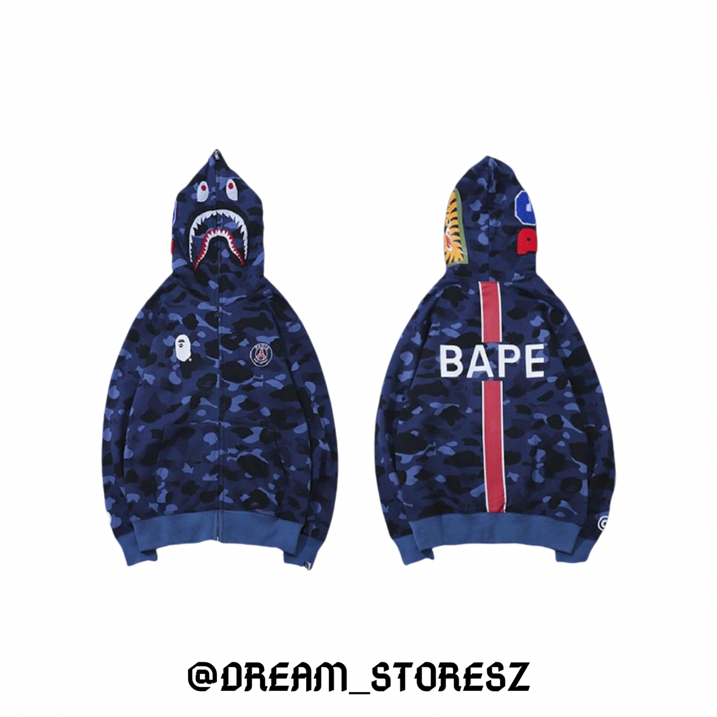 BAPE SHARK PSG # 59 BLUE