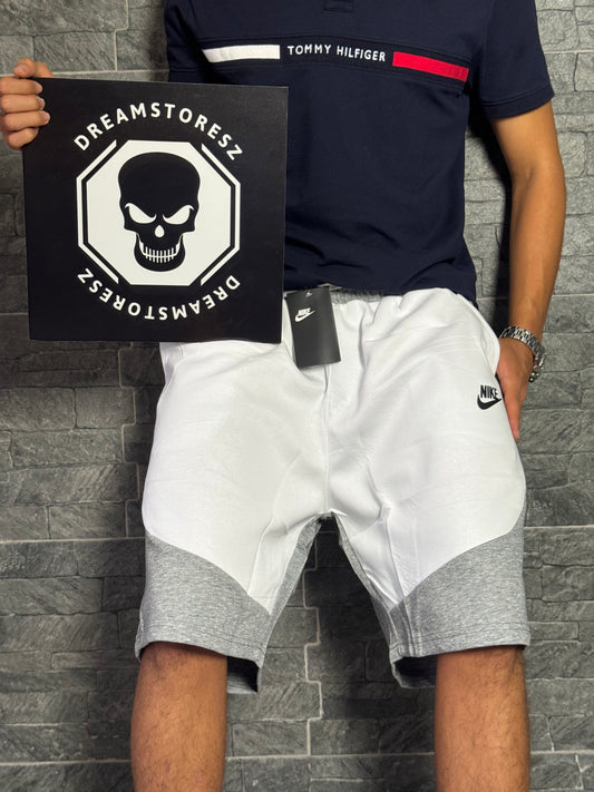 SHORT NIKE TECH GREY AND WHITE