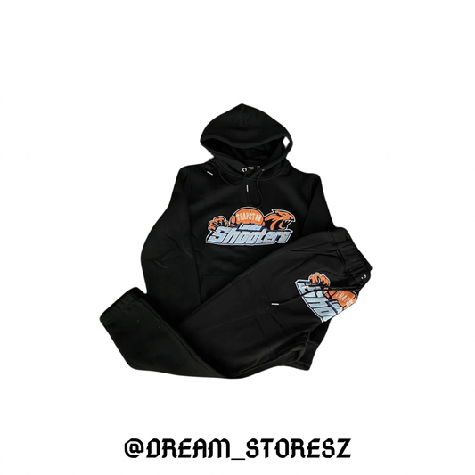 LONG OUTFIT TRAPSTAR # 1 BLACK AND ORANGE