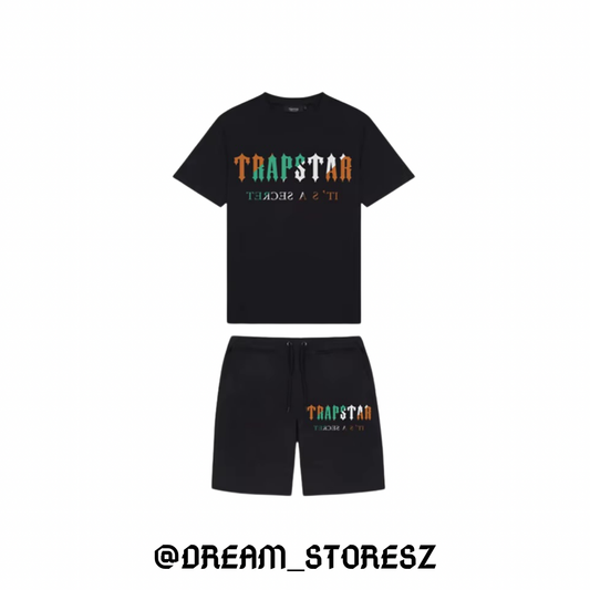 SHORT OUTFIT TRAPSTAR # 1 BLACK AND GREEN