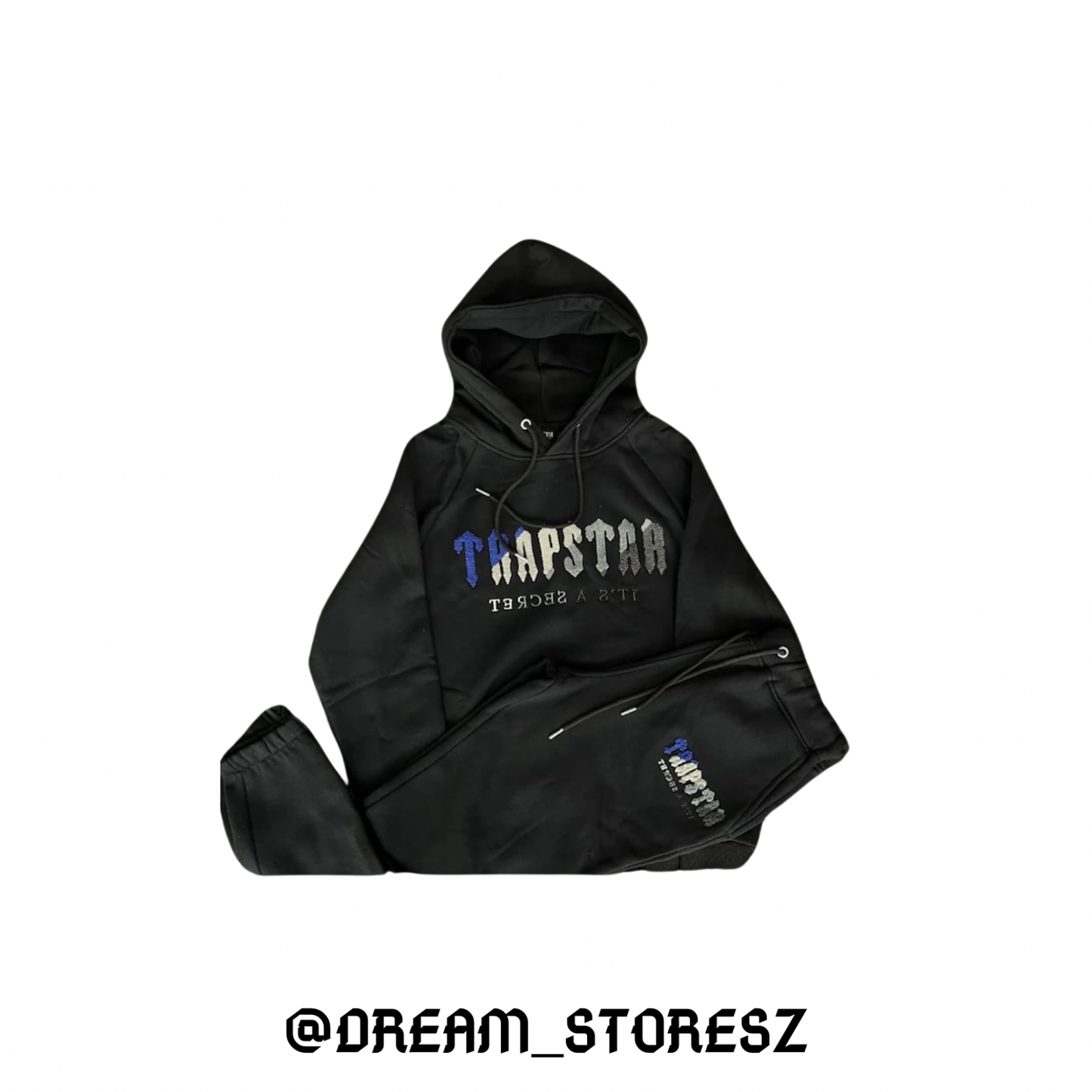 LONG OUTFIT TRAPSTAR # 2 BLACK AND BLUE