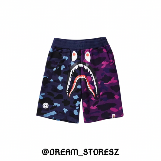 SHORT BAPE # 1 BLUE AND PURPLE