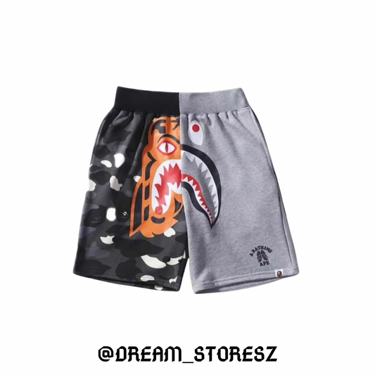 SHORT BAPE # 1 BLACK AND GREY
