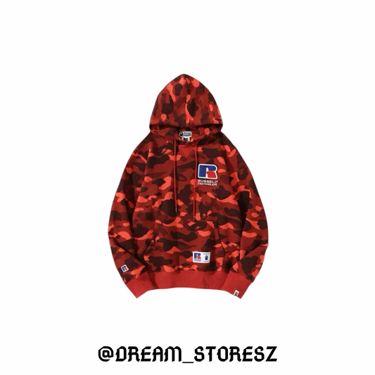 HOODIE BAPE RUSSELL # 1 RED