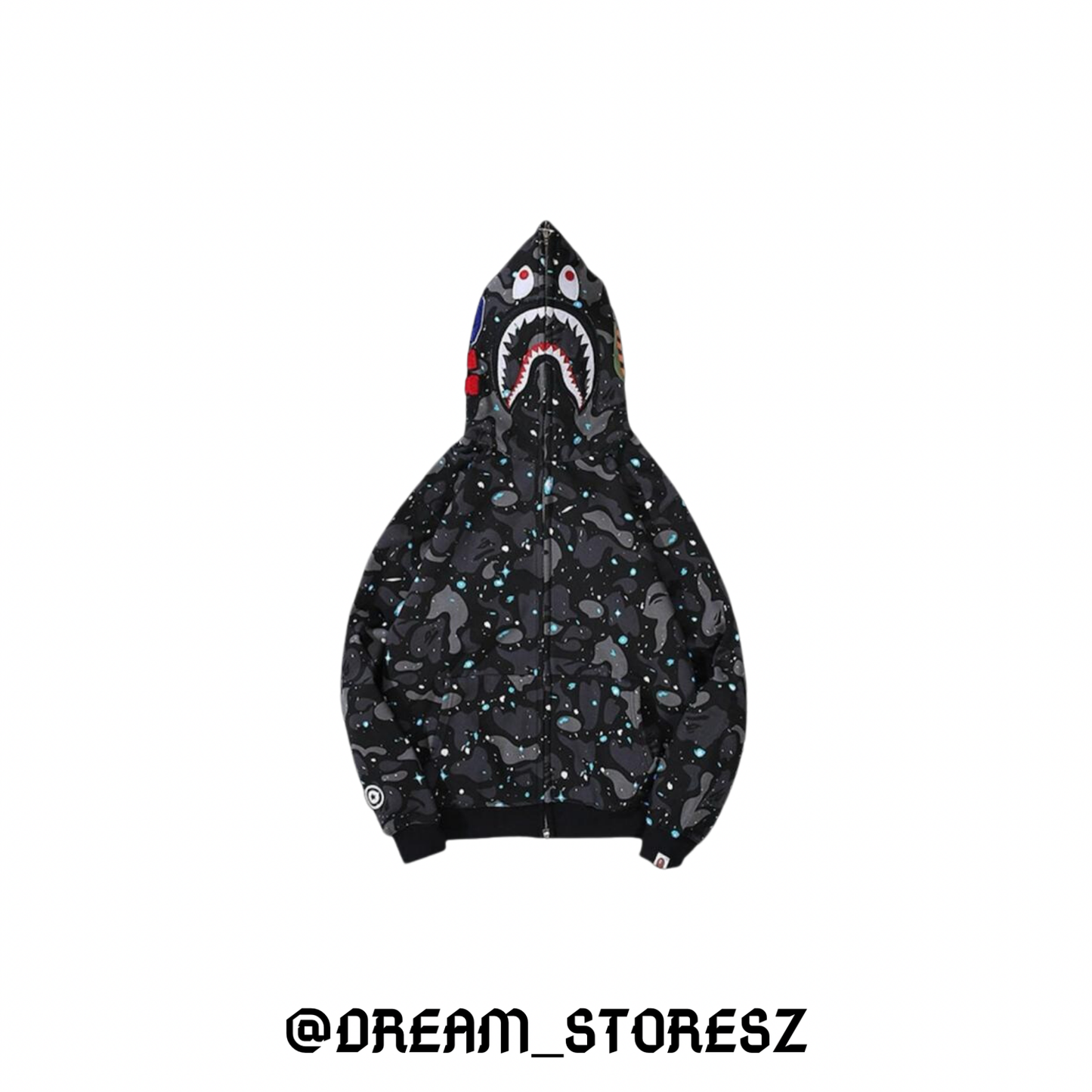 BAPE SHARK GALAXY # 58 BLACK