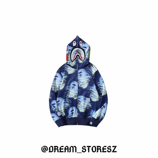 BAPE SHARK GHOST # 75 BLUE