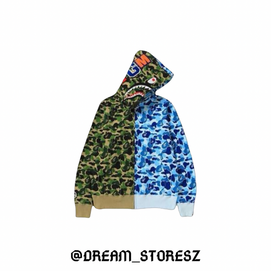 BAPE SHARK # 49 GREEN AND BLUE