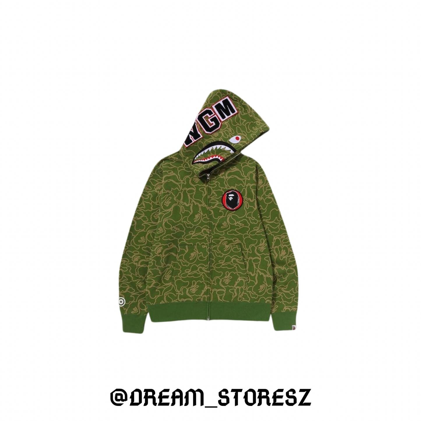 BAPE SHARK # 42 GREEN