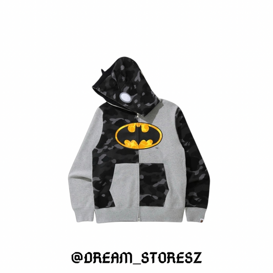 BAPE SHARK BATMAN # 7 GREY AND BLACK