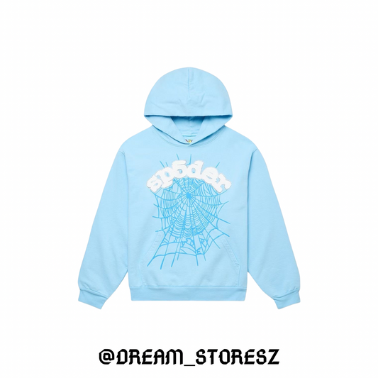 HOODIE SP5DER OG # 1 CLEAR BLUE