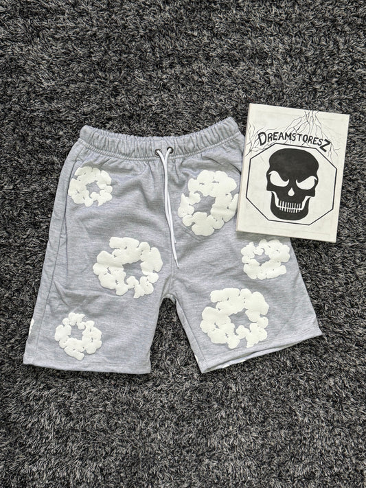 SHORT DENIM TEARS GREY
