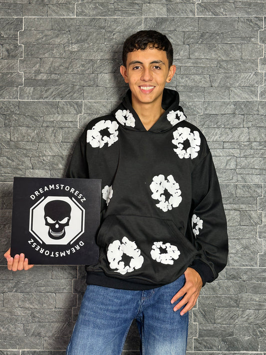 HOODIE DENIM TEARS BLACK